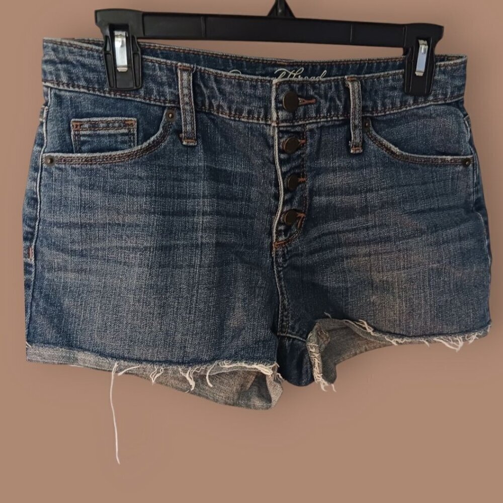 Universal Thread Distressed Denim Shorts Womens 2/26R Casual Style